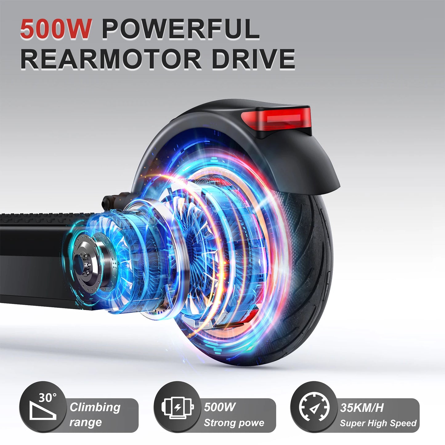 AOVOPRO 350/1000W Motor Electric Scooter | 35KM/H Max Speed E-scooter| 8.5/10 inch Tires Electric Kick Scooter | 45KM Adult Scooter - Glamour Touch