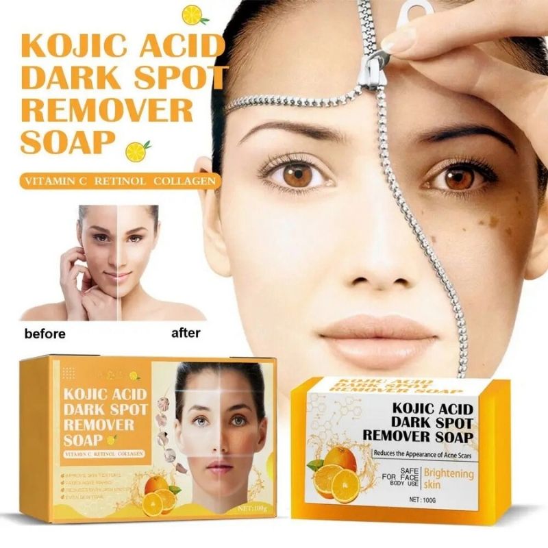 Natural Brightening Soap | Lemon Turmeric & Kojic Acid Soap