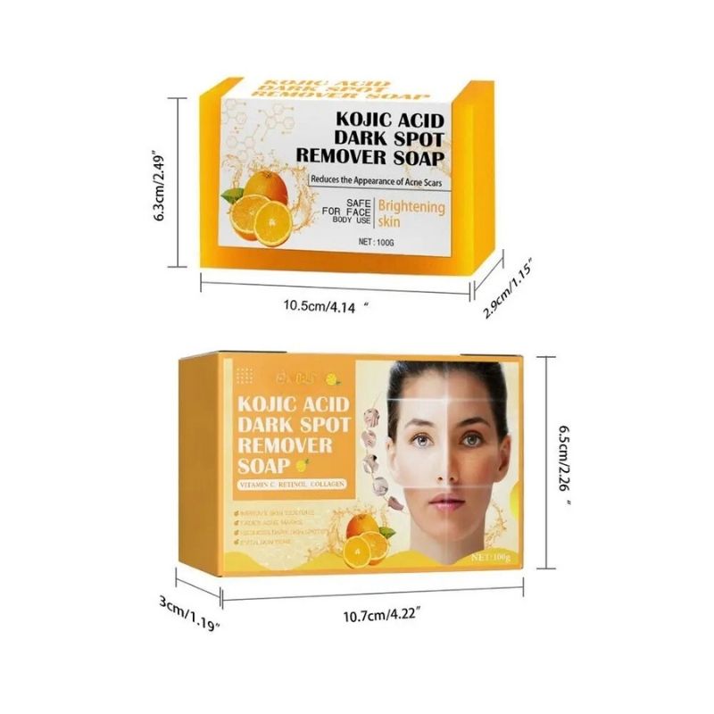 Natural Brightening Soap | Lemon Turmeric & Kojic Acid Soap