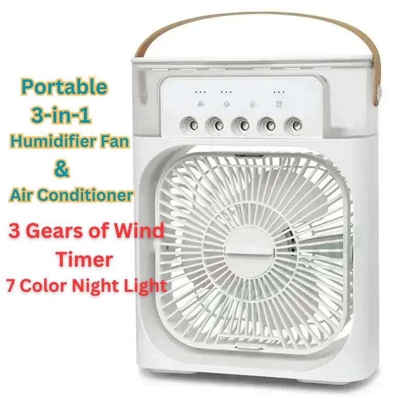 3-in-1 Portable Air Cooler | Fan & Humidifier Combo