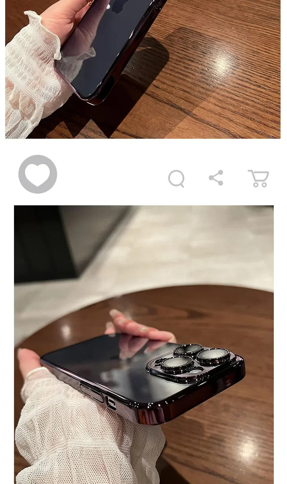 Luxury New High Quality Plating Clear Not Yellowing Case For iPhone 12 13 Pro Max Mini Plus |Shockproof Cover - Glamour Touch