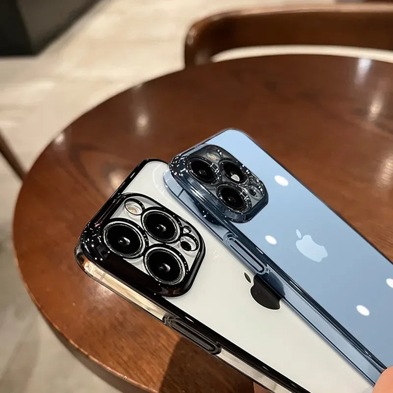 Luxury New High Quality Plating Clear Not Yellowing Case For iPhone 11 Pro Max Mini XS X Plus |Shockproof Cover - Glamour Touch