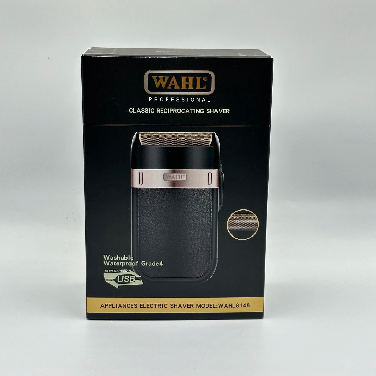 WAHL 8148 Electric Shaver Set For Men Beard | Trimmer Shaver Portable | Bald Hair Clipper |C Type Rechargeable Shaving Beard Machine - Glamour Touch