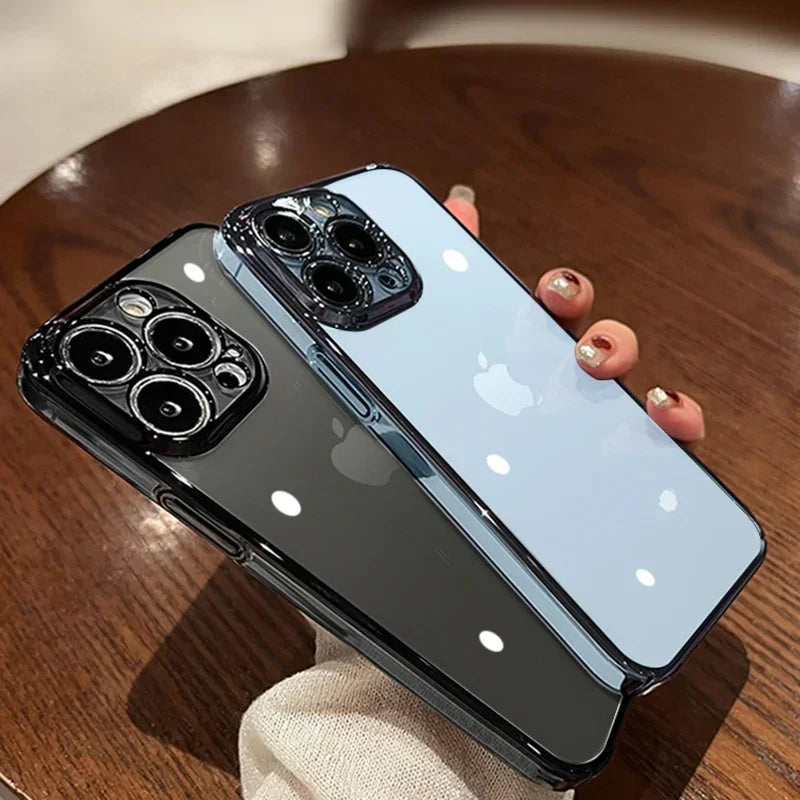 Luxury New High Quality Plating Clear Not Yellowing Case For iPhone 11 Pro Max Mini XS X Plus |Shockproof Cover - Glamour Touch