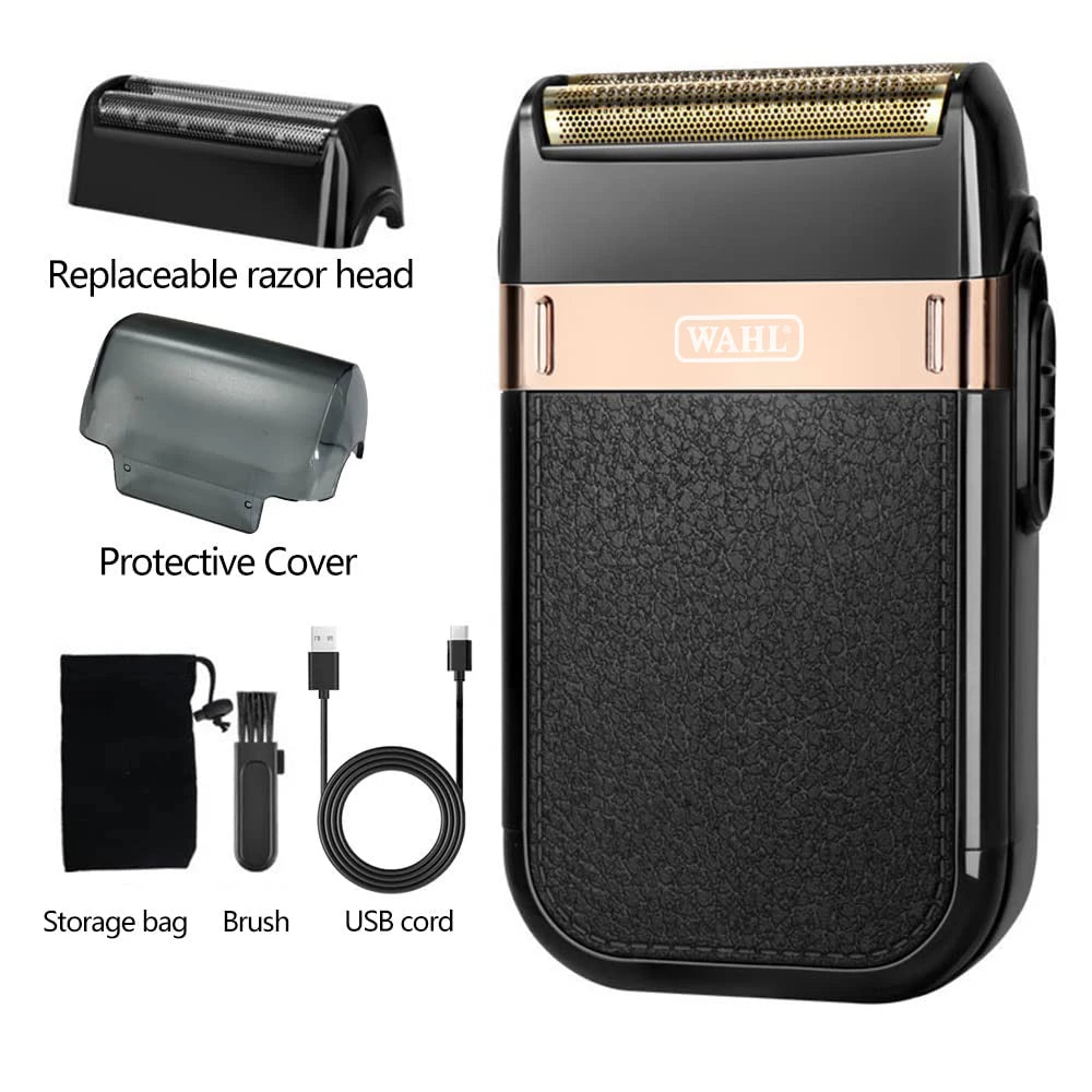 WAHL 8148 Electric Shaver Set For Men Beard | Trimmer Shaver Portable | Bald Hair Clipper |C Type Rechargeable Shaving Beard Machine - Glamour Touch