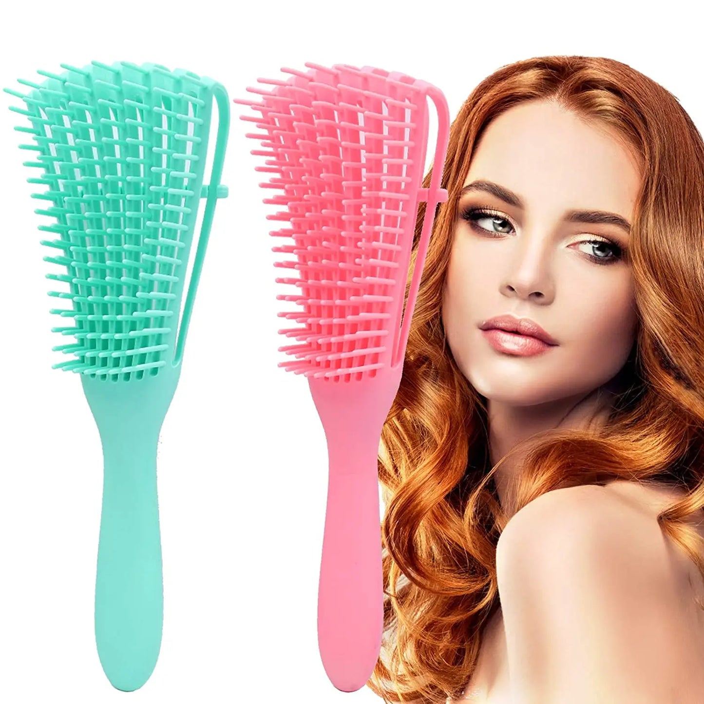 Hair Brush | Detangling Brush | Scalp Massage Hair Comb | Detangling Brush for Curly Hair |Brush Detangler | Hairbrush | Women Men Salon Tools - Glamour Touch