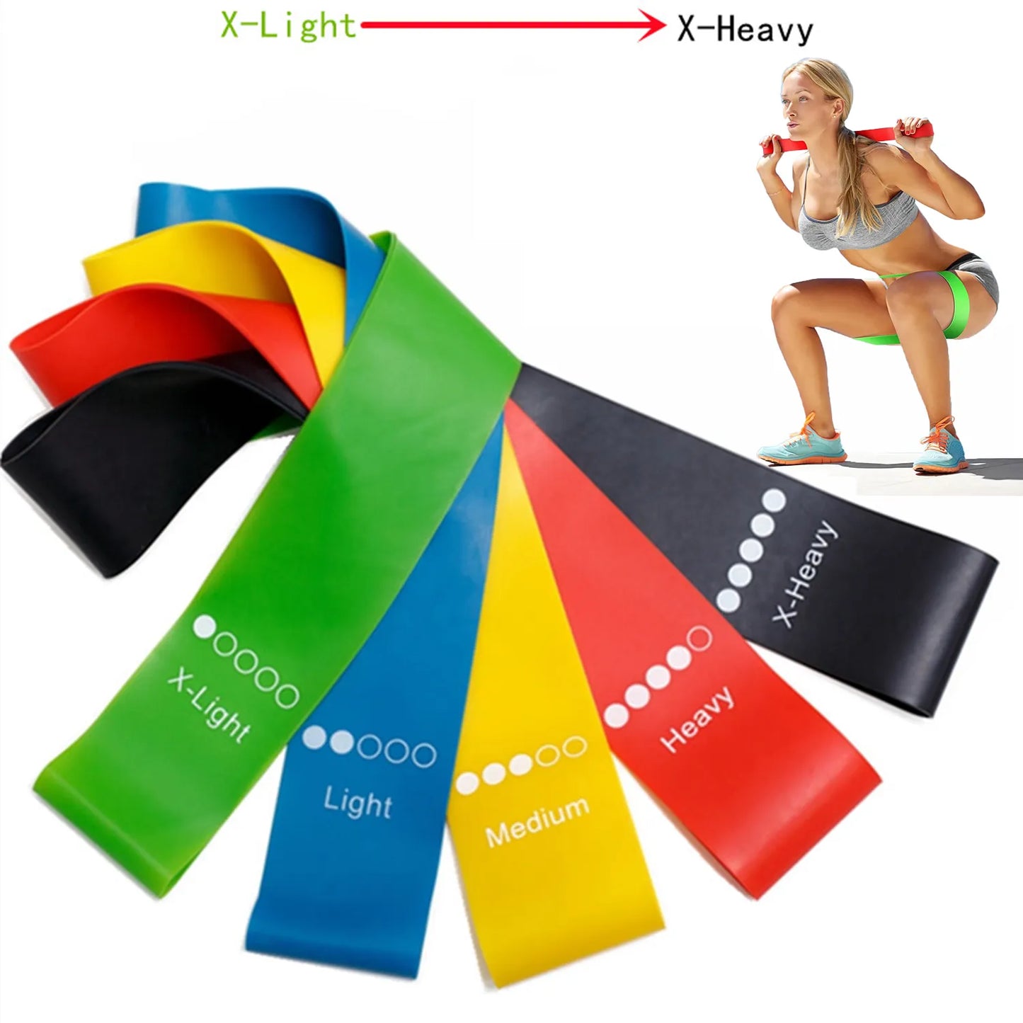 Premium TPE Resistance Bands Set | 5-Level Home Workout Kit