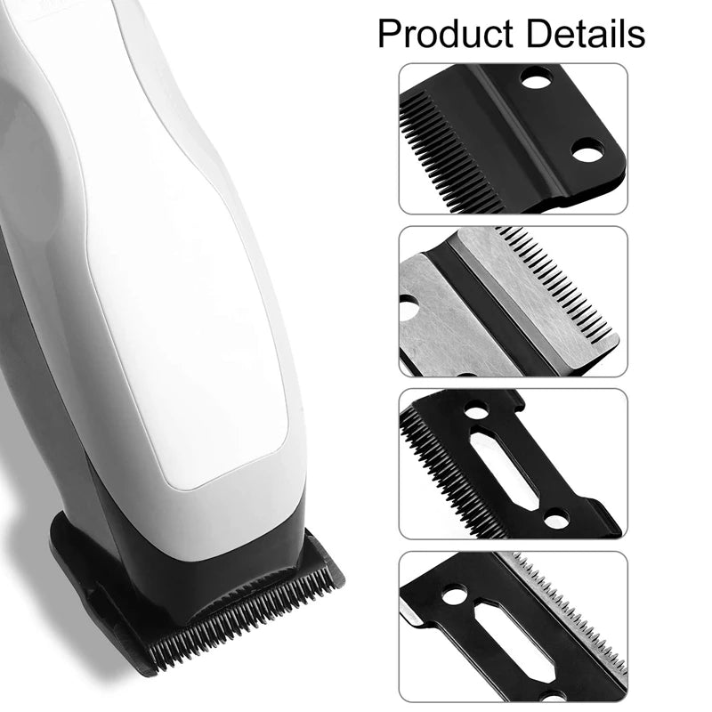 2 Sets Hair Clipper Replacement Blade | Adjustable Hair Clipper Blades | Compatible with Wahl 8148, 1919,8591, 8504, 2241 - Glamour Touch