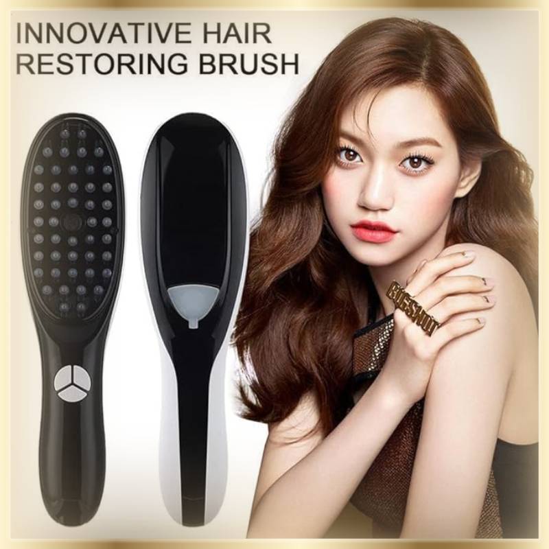 Massage Comb with Infrared Therapy and Oil Nano Sprayer for Hair Growth | Nourish Scalp Brush