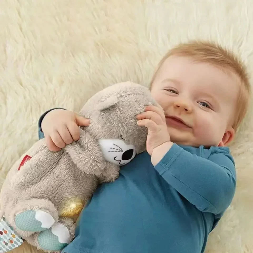 Child with the Breathing Bear Baby Soothing Otter Plush Toy