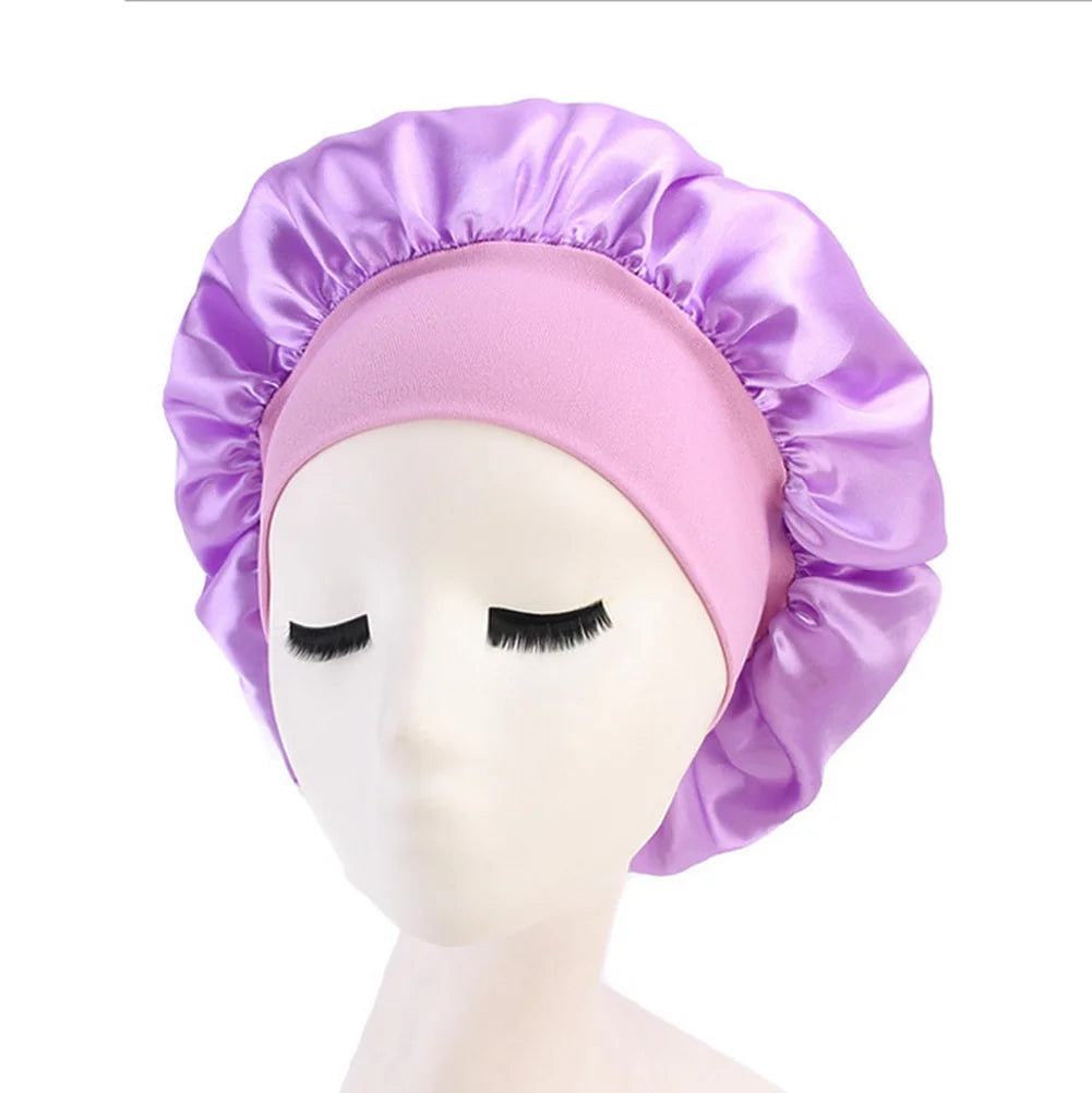 Women Bonnet | Satin Sleeping Hat Hair | Night Sleep Cap | Head Cover Bonnets |Shower Caps For Bath  And Sauna |Bathing Bonnet - Glamour Touch