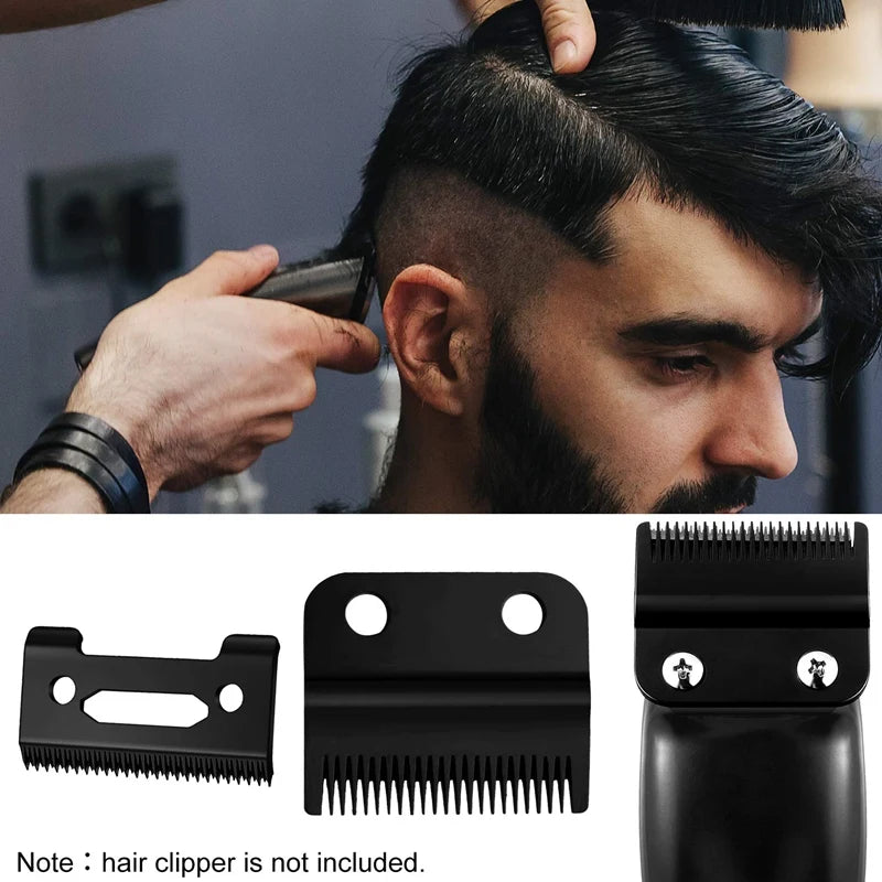 2 Sets Hair Clipper Replacement Blade | Adjustable Hair Clipper Blades | Compatible with Wahl 8148, 1919,8591, 8504, 2241 - Glamour Touch