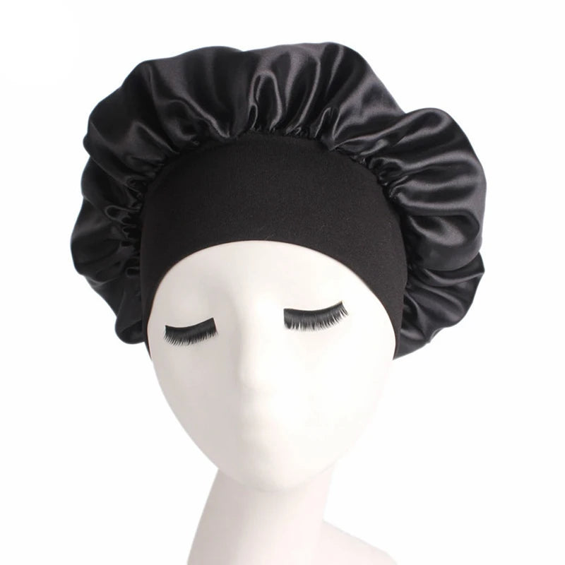 Women Bonnet | Satin Sleeping Hat Hair | Night Sleep Cap | Head Cover Bonnets |Shower Caps For Bath  And Sauna |Bathing Bonnet - Glamour Touch