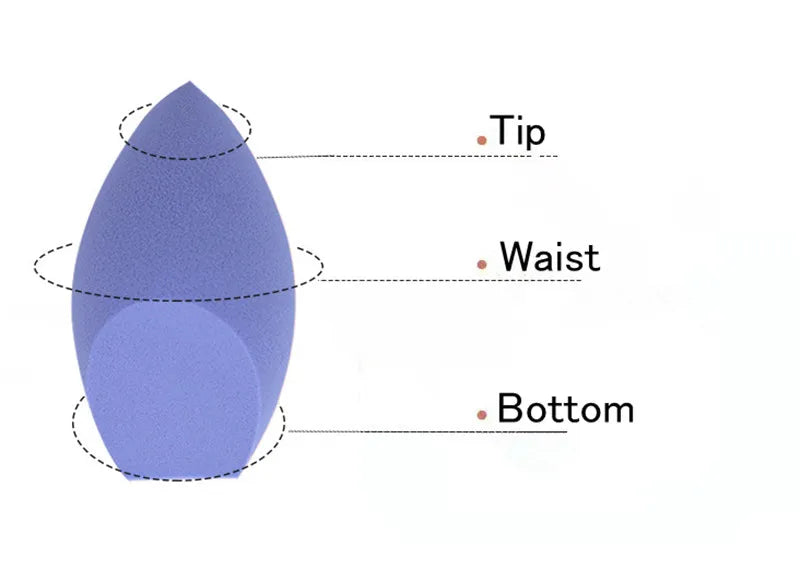  Makeup Applicator | Super Soft Sponge Powder Blender | Smooth Foundation Contour Blending Puff - Glamour Touch