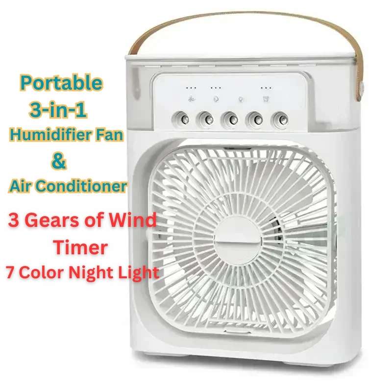 Portable 3-in-1 Humidifier Fan & Air Conditioner | Glamour Touch UK