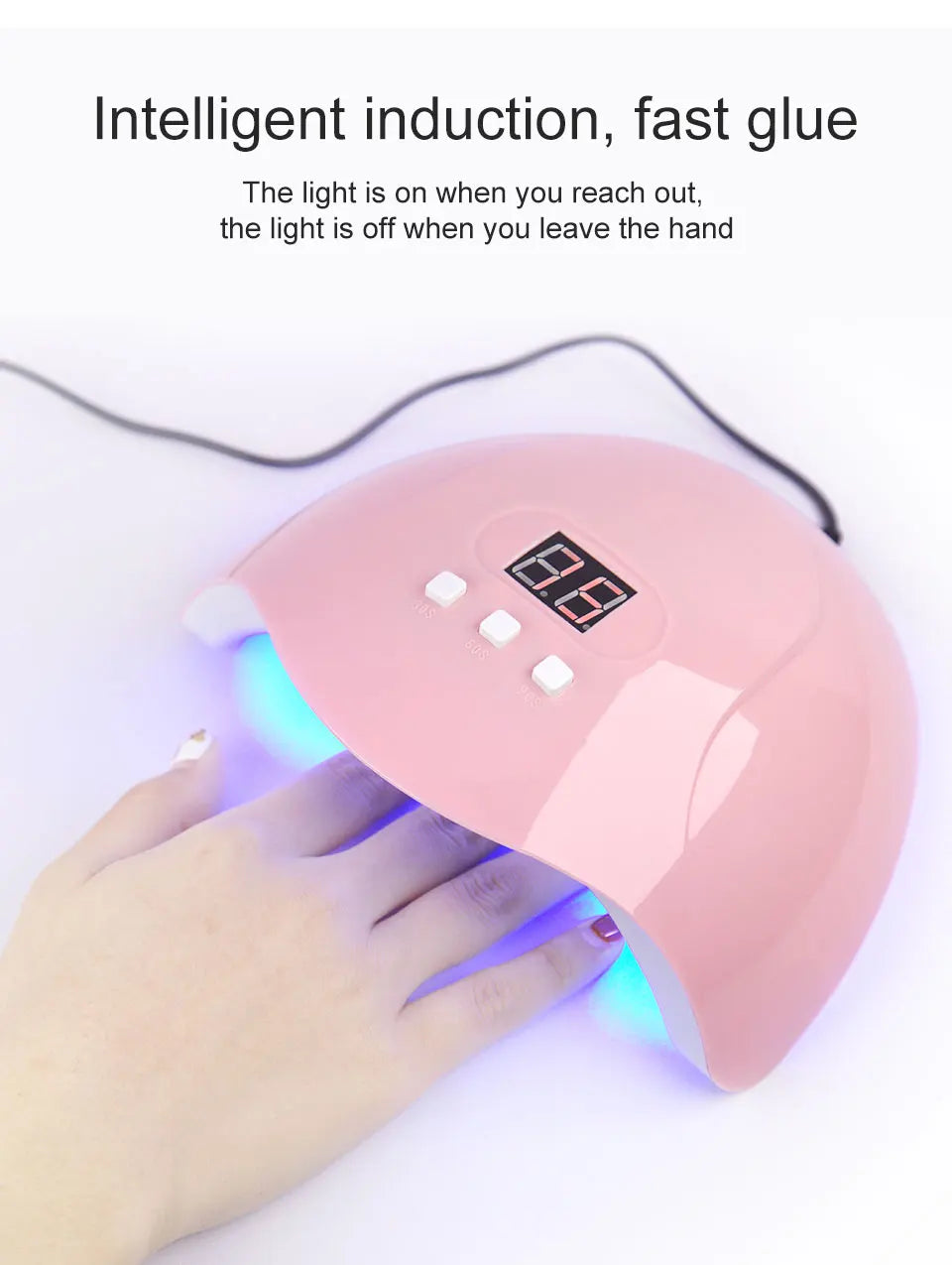 Nail Dryer Machine | Portable USB Cable Home Use Nail Lamp For Drying Curing Nails | Varnish with 18pcs Beads UV LED Lamp