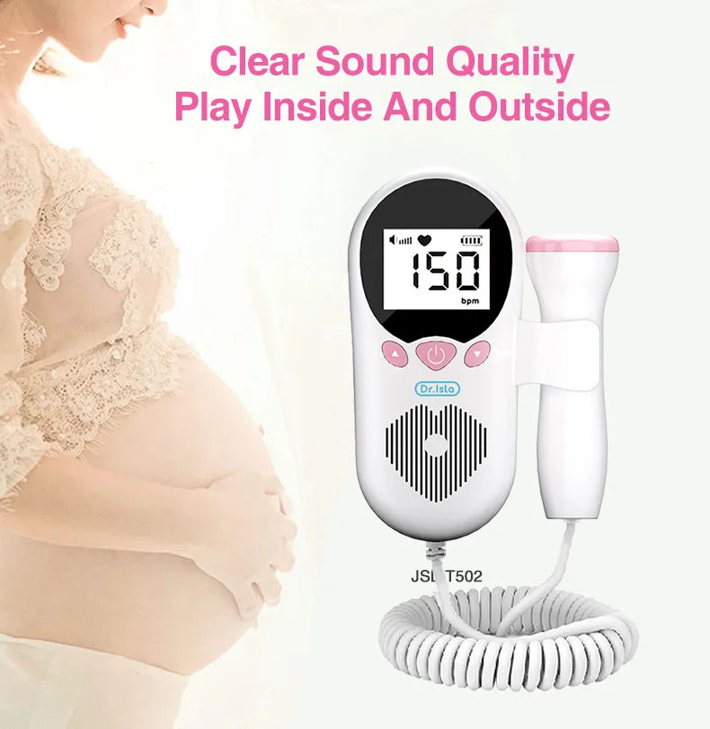 Doppler Fetal Heart Rate Monitoring Home |Pregnant Women| Listen To Baby Fetal Movement Ultrasound - Glamour Touch