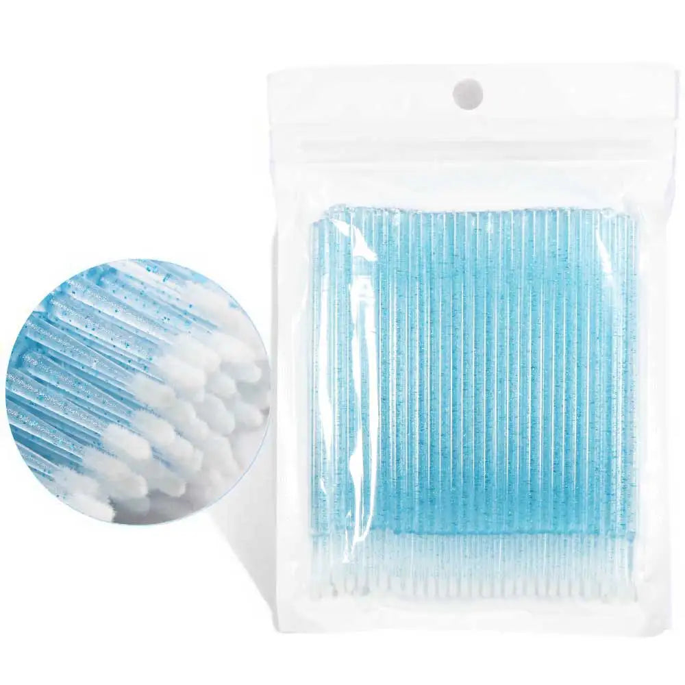 Disposable MicroBrush Eyelashes Extension Individual Lash Removing Swab | Micro Brush For Eyelash | Extension Tools - Glamour Touch