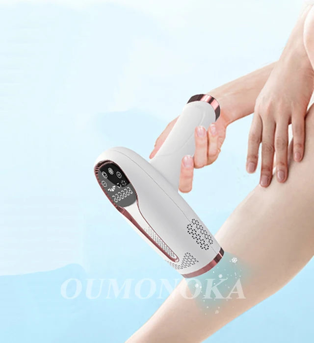 Close-up of IPL Laser Epilator in use