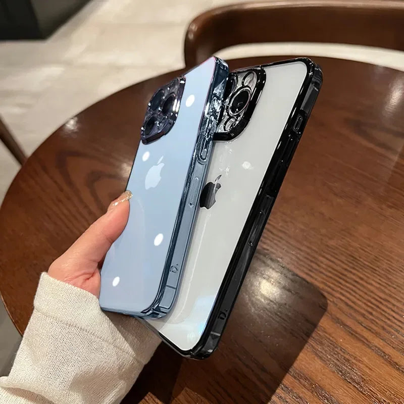 Luxury New High Quality Plating Clear Not Yellowing Case For iPhone 11  Pro Max Mini XS X  Plus |Shockproof Cover - Glamour Touch