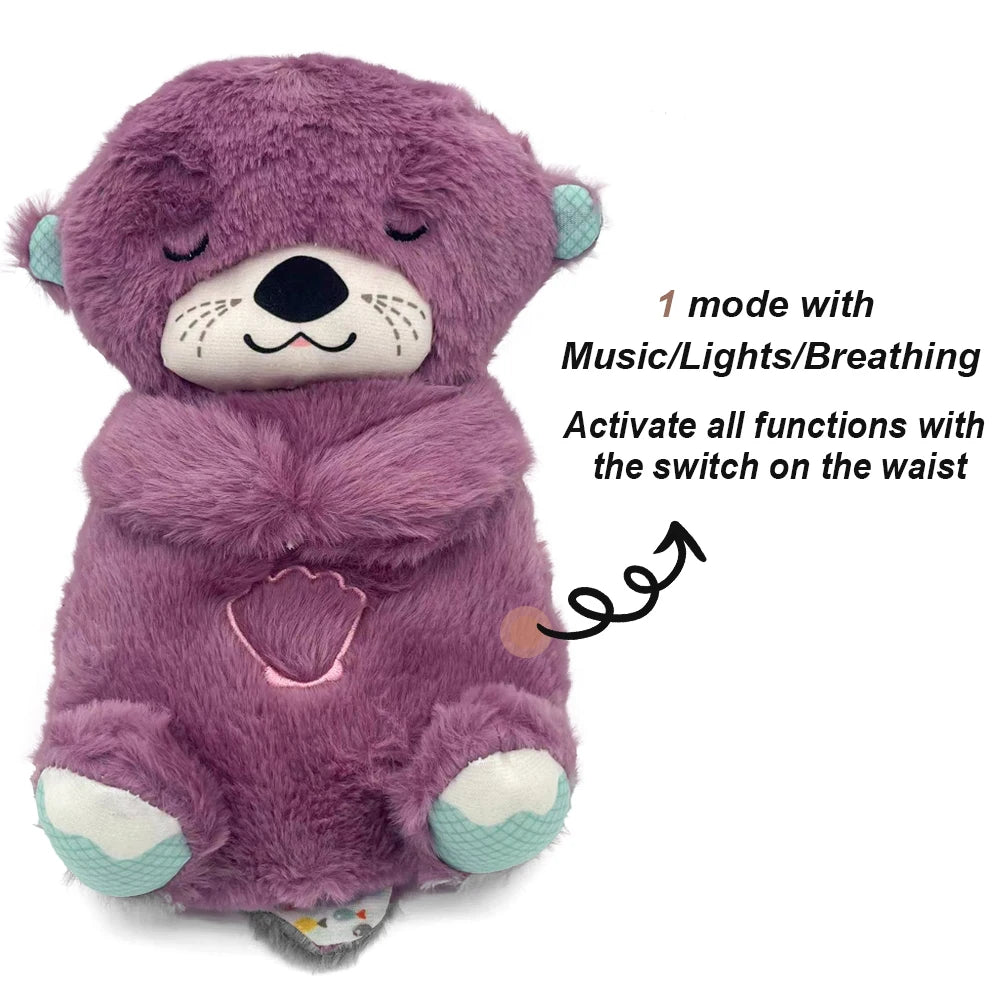 Breathing Bear Baby Soothing Otter Plush - Glamour Touch