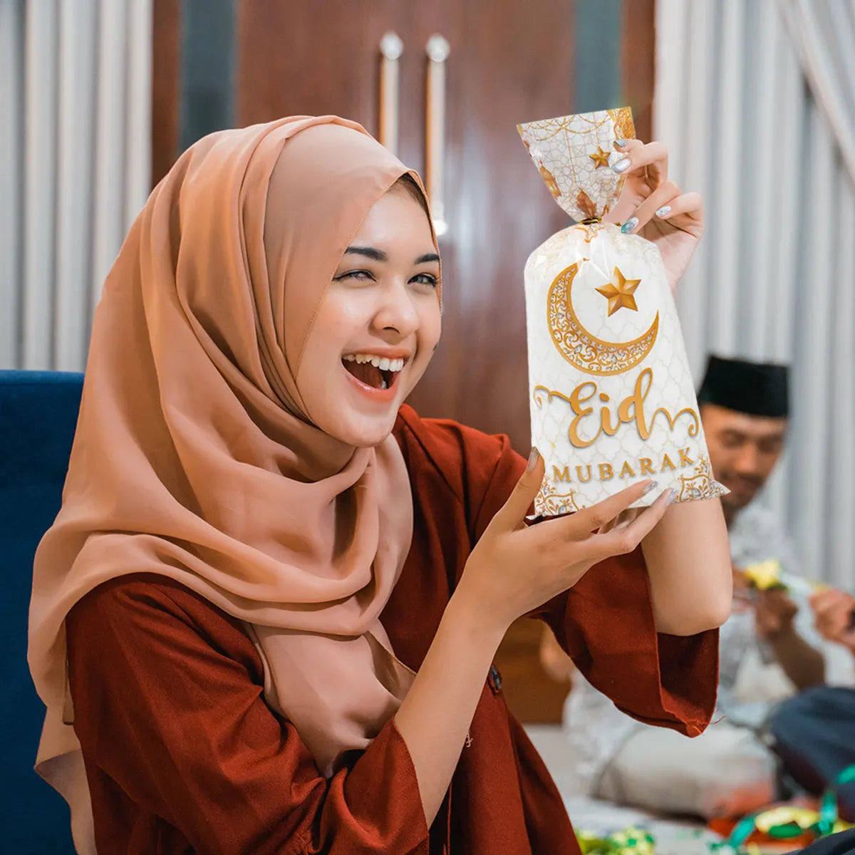 Ramadan Bags | Eid Mubarak Gift Bags | Ramadan Decoration 2024 |Cookie Candy Bag Ramadan Kareem| Islamic Muslim Party | Eid Al-Fitr Gift - Glamour Touch