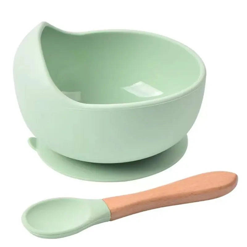 Silicone Baby Feeding Bowl |Tableware for Kids | Waterproof Suction Bowl With Spoon | Children Dishes Kitchenware |Baby Stuff - Glamour Touch