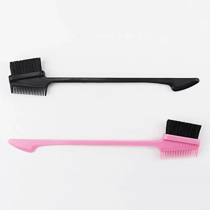 Edge Brush Comb | Double Sided 3 in 1 Edge Control Brush For Baby Hair | Salon Hair Comb Brushes | Beauty Tools | Hairbrush - Glamour Touch