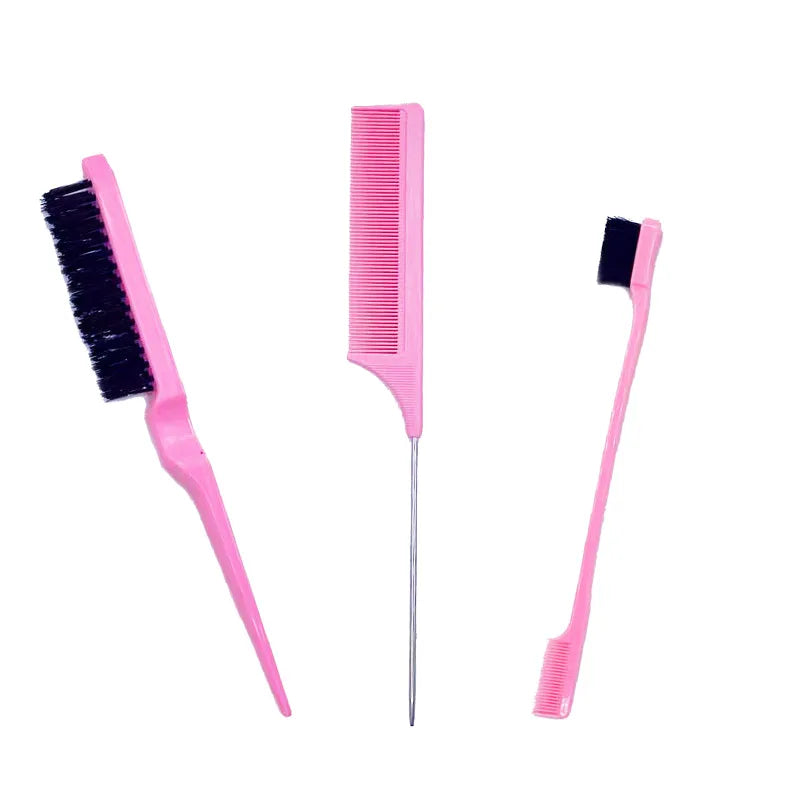 Double Sided Edge Control Hair Comb 3 pcs/lot Hair Styling | Hair Brush Accessories | New Brush Comb | Styling Partition Comb - Glamour Touch