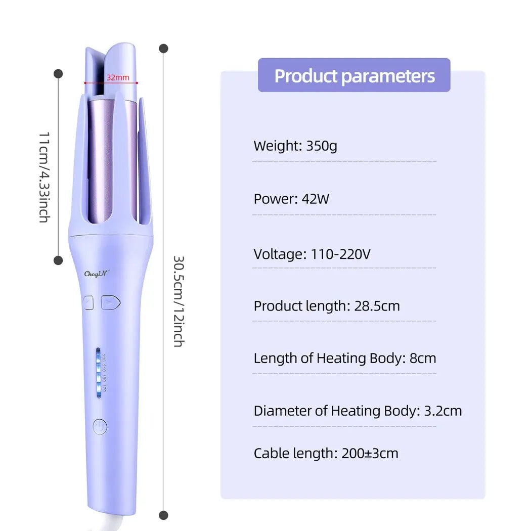 Automatic Hair Curler | 32MM Auto Rotating Ceramic Hair Roller | Professional Curling Iron | Curling Wand Hair Waver