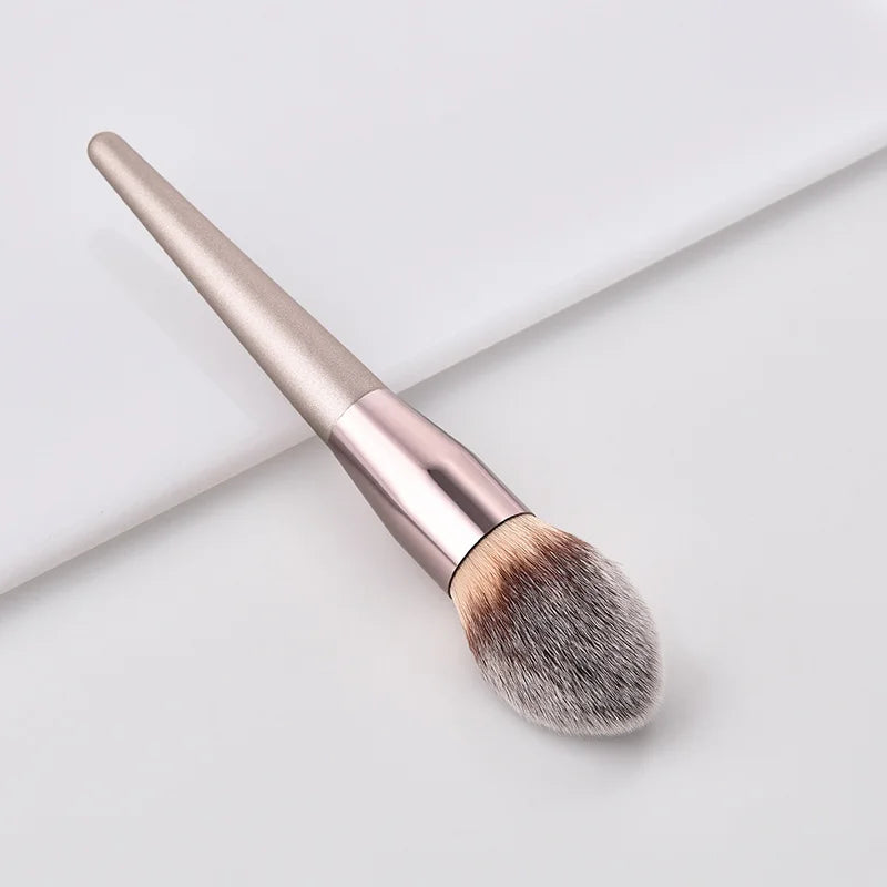 Hot Champagne Makeup Brushes Set for Women|  Cosmetic Foundation Powder Blush | Eyeshadow Kabuki Blending Make Up Brush | Beauty Tools - Glamour Touch