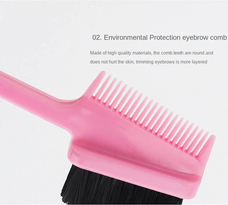 Edge Brush Comb | Double Sided 3 in 1 Edge Control Brush For Baby Hair | Salon Hair Comb Brushes | Beauty Tools | Hairbrush - Glamour Touch