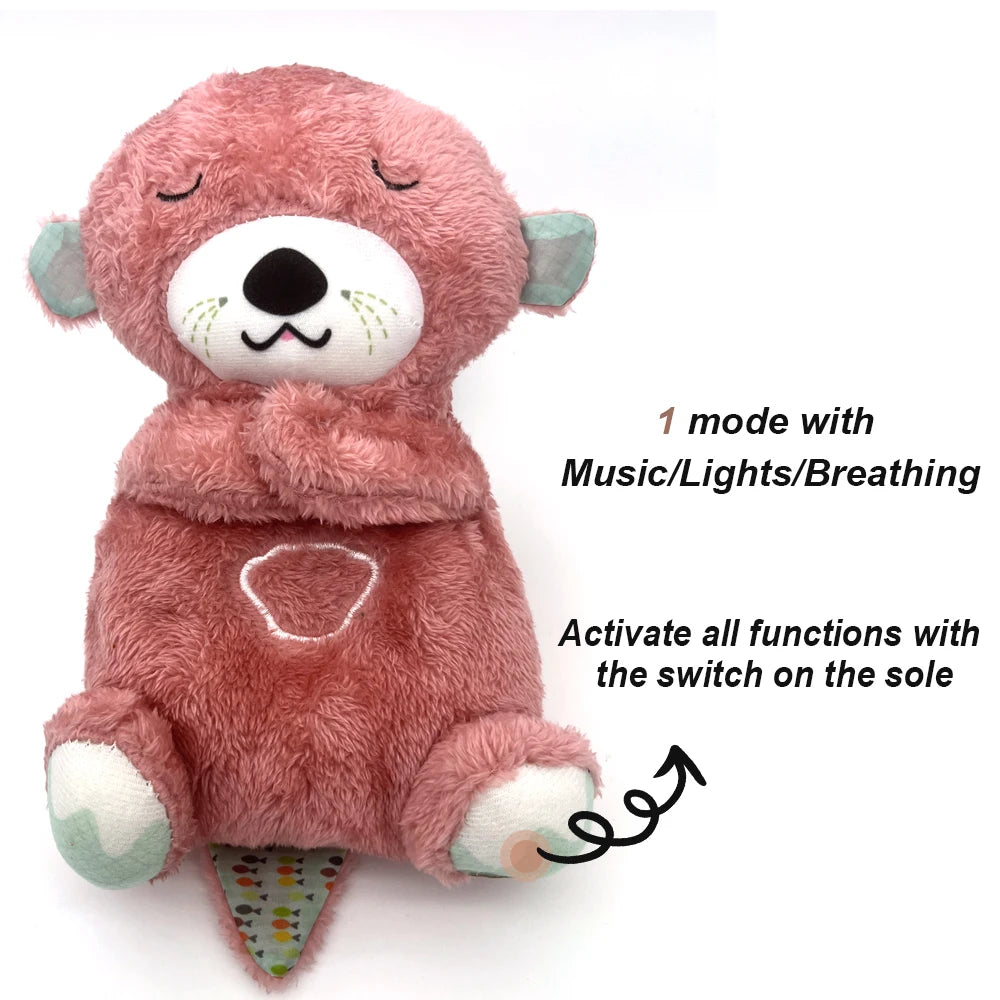 Breathing Bear Baby Soothing Otter Plush Toy