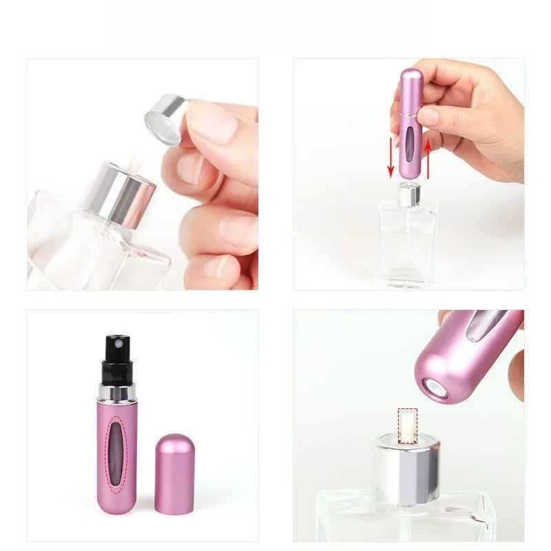 Refillable Mini Perfume Bottle | Travel Refillable Bottles 8ml /5ml | Portable Spray Bottle | Atomizer Spray Container