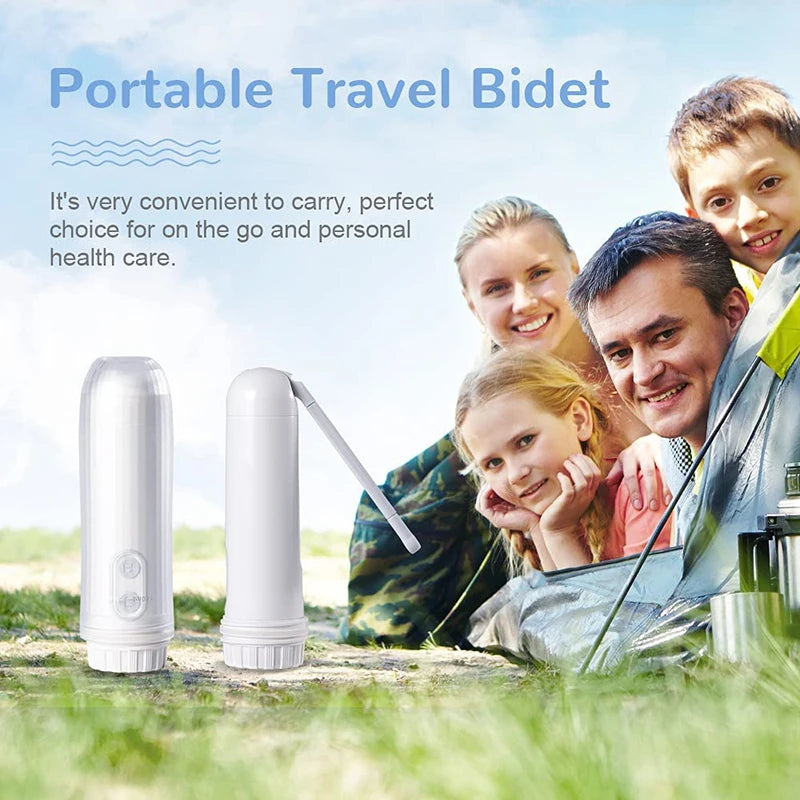 Portable Bidet Handheld Washing Sprayer Personal Cleaner Bidet Portable Long Nozzle Accurate Large Capacity Toilet Travel Bidet