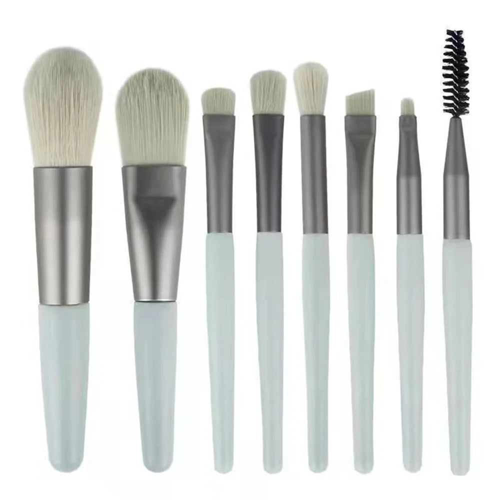 8 Pcs Eyeshadow Foundation Blending Makeup Brush Soft Fluffy Cosmetics Concealer Makeup Brush Professional Make Up Tool - Glamour Touch