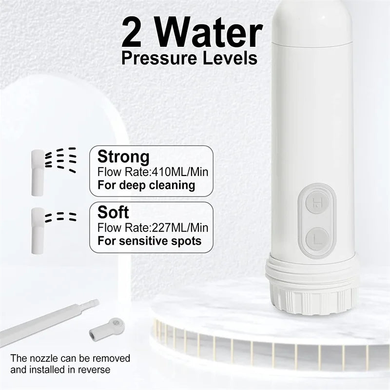 Portable Bidet Handheld Washing Sprayer Personal Cleaner Bidet Portable Long Nozzle Accurate Large Capacity Toilet Travel Bidet