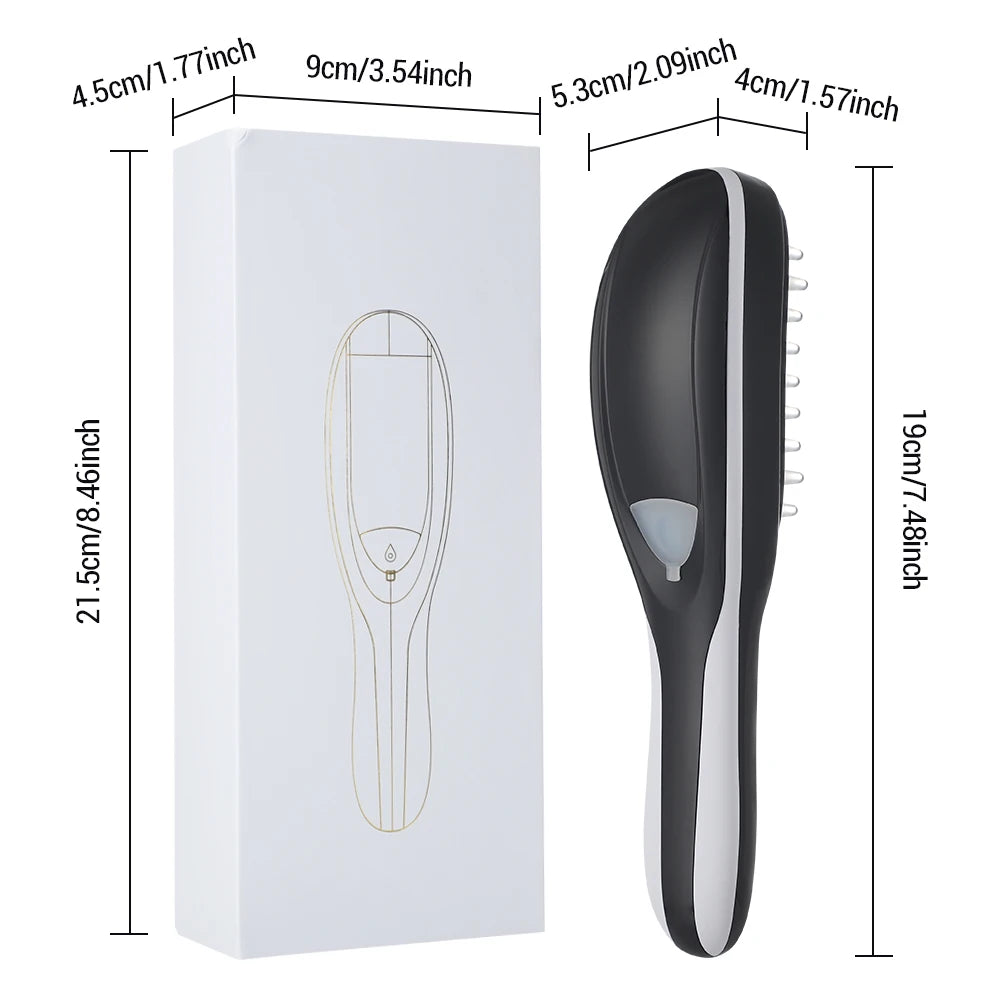 Massage Comb with Infrared Therapy for Hair Growth - Stimulates Hair Follicles