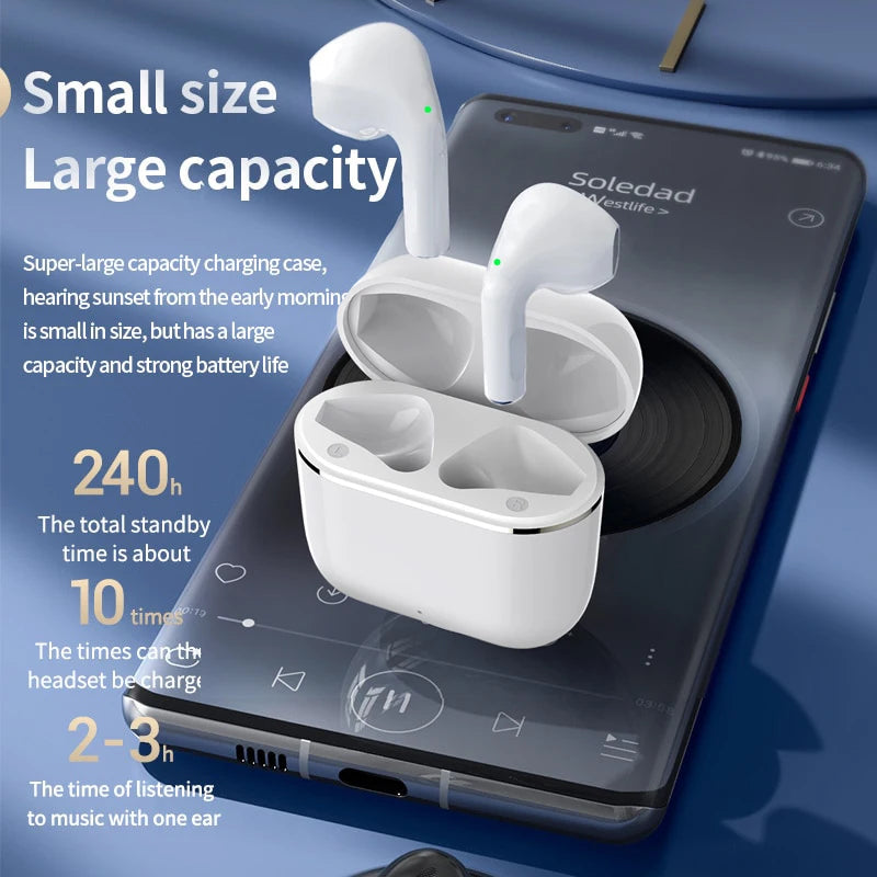 Airpods Style A+ Quality |Pro 4 TWS Wireless Headphones | Earphone Bluetooth-compatible 5.0 | Waterproof Headset with Mic for Xiaomi iPhone Air Pod 4 | Earbuds