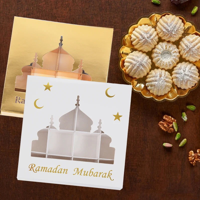 Close-up of Eid Mubarak Gift Box Design - Glamour Touch