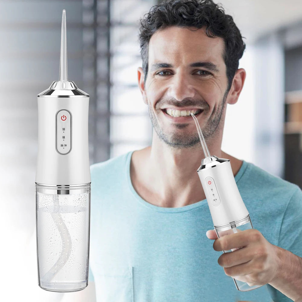 Portable Dental Water Flosser | USB Rechargeable Oral Irrigator