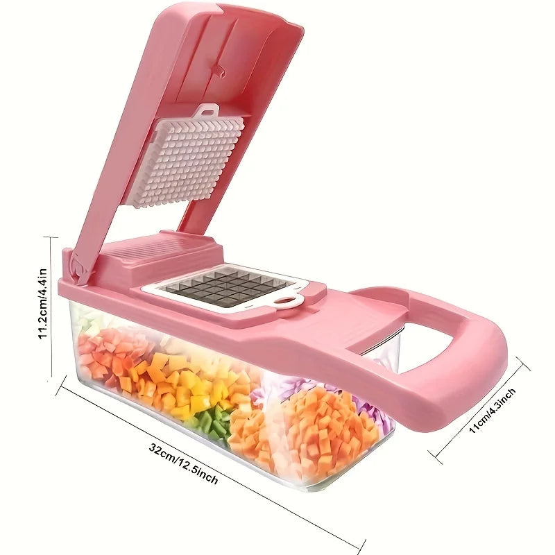 Professional Vegetable Chopper & Slicer | 8-in-1 Food Cutter