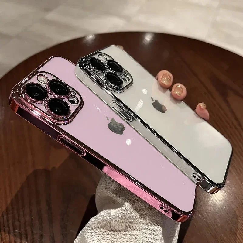 Luxury New High Quality Plating Clear Not Yellowing Case For iPhone 11  Pro Max Mini XS X  Plus |Shockproof Cover - Glamour Touch