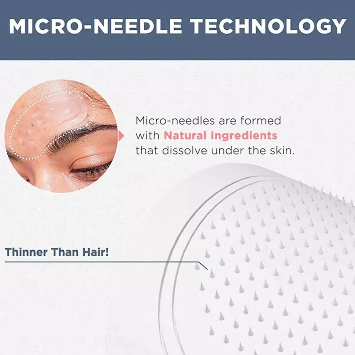 Hyaluronic Acids Microneedle Eye Patch Removal Hyaluronic Pads Skin Care Whitening Moisturizing Wrinkles Fine Lines Dark Circles - Glamour Touch