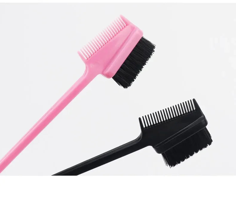 Edge Brush Comb | Double Sided 3 in 1 Edge Control Brush For Baby Hair | Salon Hair Comb Brushes | Beauty Tools | Hairbrush - Glamour Touch