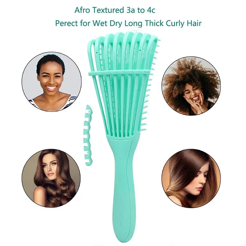 Hair Brush | Detangling Brush | Scalp Massage Hair Comb | Detangling Brush for Curly Hair |Brush Detangler | Hairbrush | Women Men Salon Tools - Glamour Touch