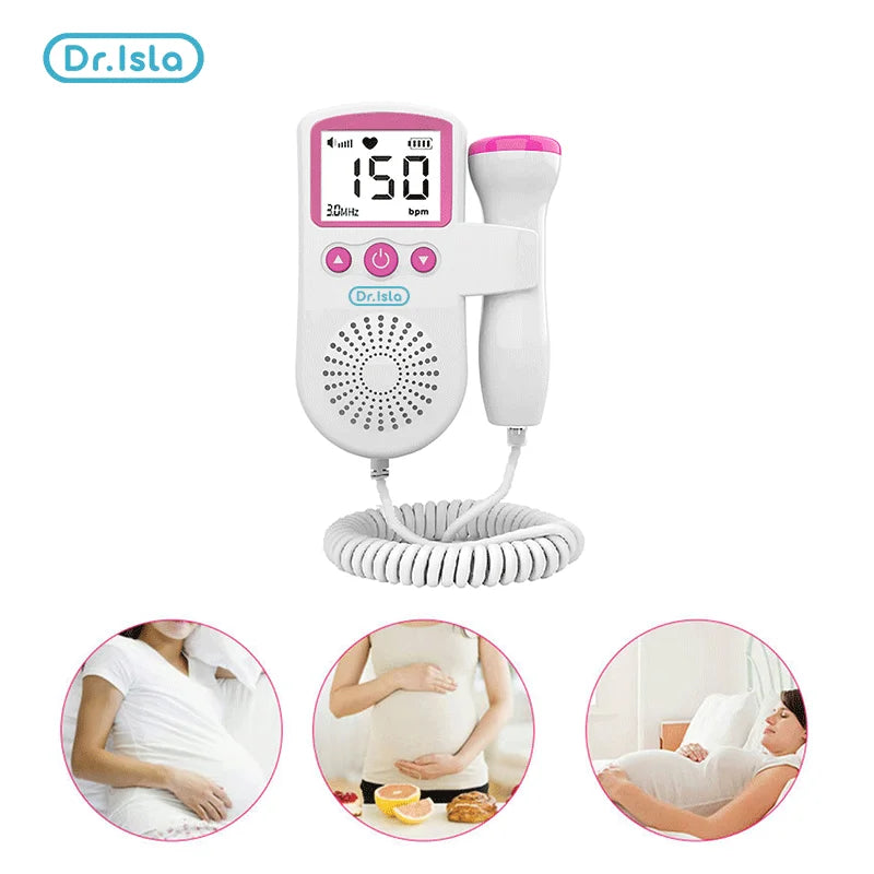 Ultrasound Doppler | Fetal Portable Baby Monitor | Pregnant Women Heart Rate Monitor |No Radiation |Sonar for Home - Glamour Touch