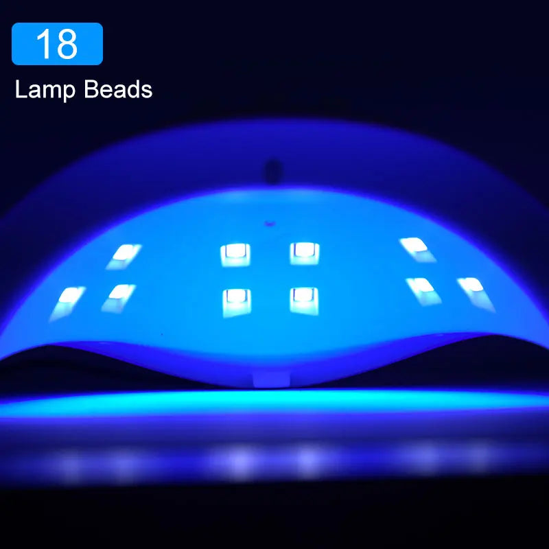 Nail Dryer Machine | Portable USB Cable Home Use Nail Lamp For Drying Curing Nails | Varnish with 18pcs Beads UV LED Lamp