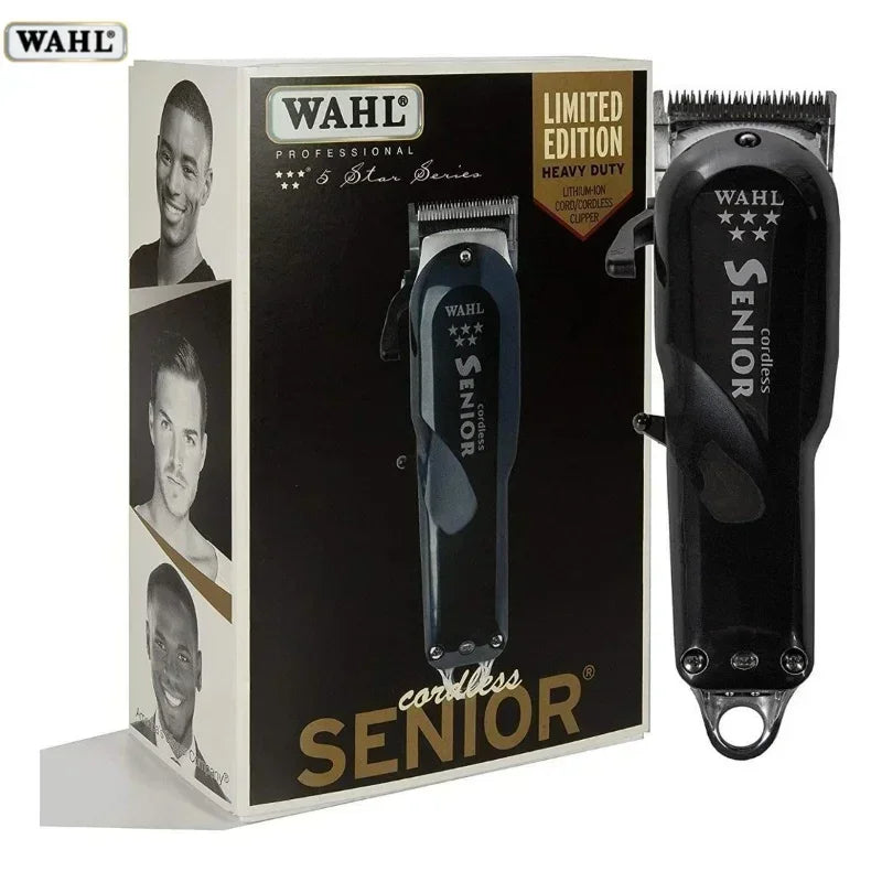 Original Wahl 8504 Professional 5-Star Metal Series Cordless Senior Clipper For Stylists and Barbers | Official Wahl 8504 - Glamour Touch