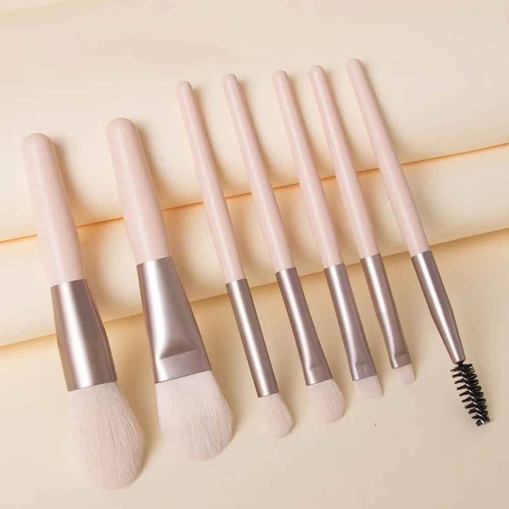 8 Pcs Eyeshadow Foundation Blending Makeup Brush Soft Fluffy Cosmetics Concealer Makeup Brush Professional Make Up Tool - Glamour Touch